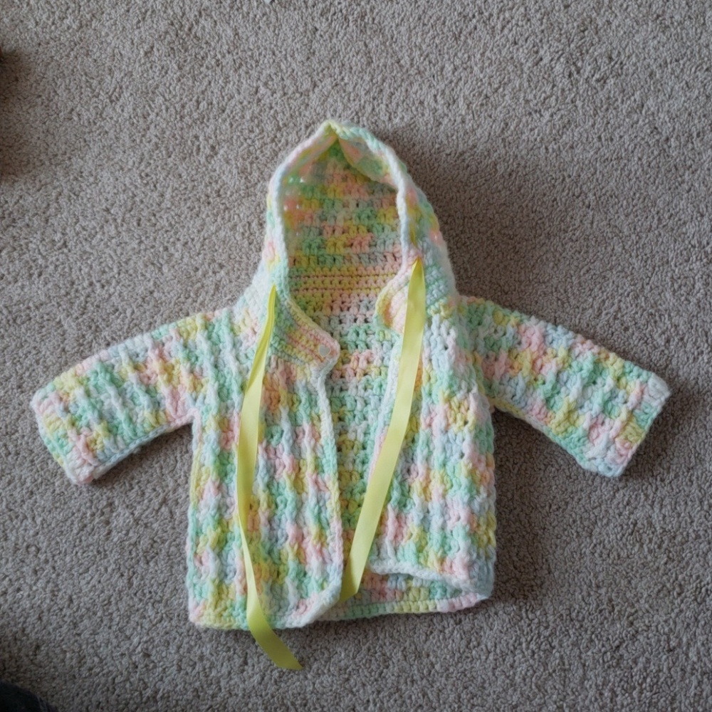 Adorable HANDMADE infant sweater